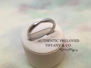 Excellent Authentic Tiffany & Co. Harmony Platinum Wedding Band Ring Size 7 - Bild 1 von 8