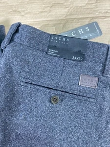 Jacks New York Wollmischung Bowie Fit Mid Rise Slim Straight Leg Hose Größe 34/32 - Bild 1 von 8