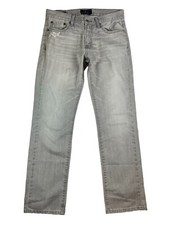 LUCKY BRAND Men's 221 Original Straight Jeans - Gray Distressed Denim - 31 x 32