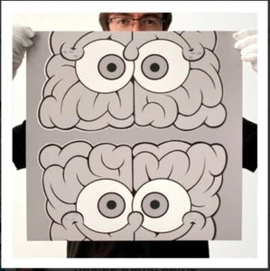 Emilio Garcia - Mono Upside down Spongebob Print kaw- Limited Edition 38 of 100 - Picture 1 of 3