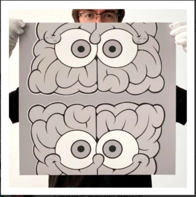 Emilio Garcia - Mono Upside down Spongebob Print  kaw- Limited Edition 38 of 100 - Image 1 of 3