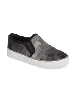 Botkier Mujer Harper Sin Cordones Moda Tenis Gris Gráfico Cuadros Talla 7 - Imagen 1 de 6