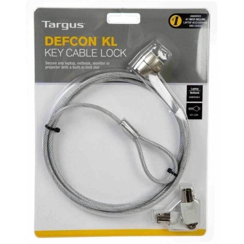 Targus Defcon KL Cable Lock 2 KEYS PA450U 1.82m Laptop Notebook New Sealed - Image 1 of 1