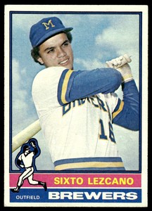 1976 Topps Sixto Lezcano Rookie Milwaukee Brewers #353