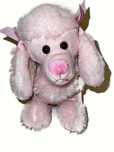 Pink Poodle Purse Child's Pack Mates By Kellytoy Plush Zipper Handle Bows Easter - Picture 1 of 9