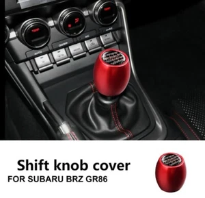 RS Aluminium Gear Knob Red M12x1.25 fits Toyota 86 Supra Subaru WRX Forester - Picture 1 of 5