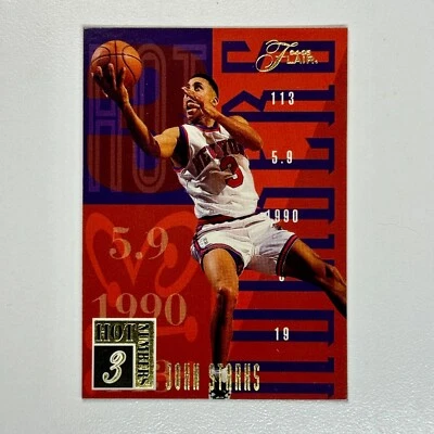 1994-95 Flair #17 John Starks Hot Numbers Knicks - Imagem 1 de 2