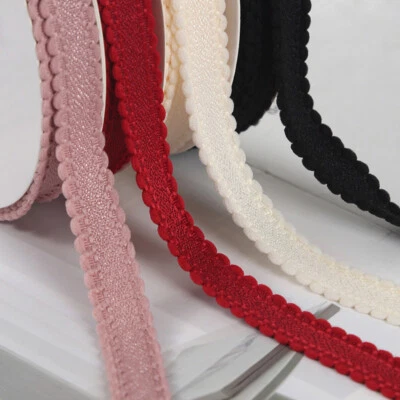 1.2/1.6/2.5/3.8cm Bubble Edge Pearl Cotton Ribbon Terylene Ribbon Cloth Webbing - Image 1 of 4