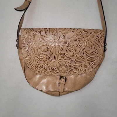 Bolso Patricia Nash Mujer Rosolini Cuero Tooled Sillín Estilo Natural P472203 Foto 1 de 4