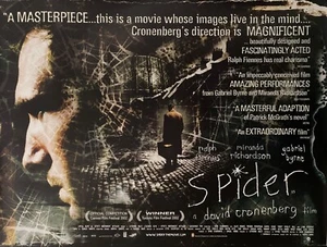 SPIDER ORIG 2002 D/S BRIT QUAD 30"" X 40"" GEROLLT RALPH FIENNES, GABRIEL BYRNE - Bild 1 von 1