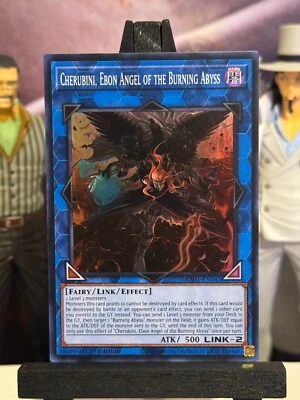 Yu-Gi-Oh! TCG Cherubini Ebon Angel o/t Burning Abyss RA01-EN042 1st Super Rare! - Image 1 of 2