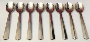 JUEGO KIMBERLY de 8 cucharas de sopa ovaladas casa georgiana de plata de toalla 7"" ¡NUEVO! - Imagen 1 de 3