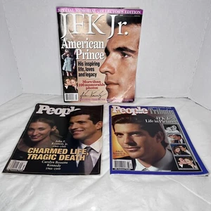 JFK JR. CAROLYN KENNEDY MEMORIAL COLLECTOR'S EDITION & 2 People MAGAZINES - Picture 1 of 12