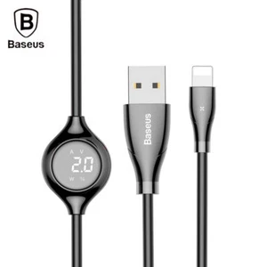 Baseus Big Eye Digital Display USB Fast Charging Cable for iPhone X XS XR 8/8 pl - Picture 1 of 11