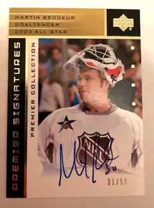 Martin Sticker 2002-03 UD Premier Collection Signatures Gold #ASMB AUTO 31/50 - Bild 1 von 3