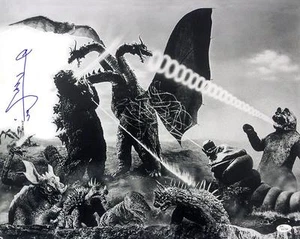 1954-1971 Haruo Nakajima Godzilla Signed LE 16x20 B&W Photo (JSA) - Picture 1 of 1