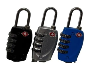 TSA zugelassen (3er Pack) Reiseschlösser 4 Diget Kombination für zusätzliche Sicherheit - Bild 1 von 1