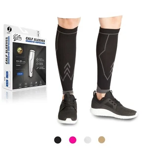 Calf Compression Socks Sleeves Shin Running Tights Foot Pain Relief Travel - Picture 1 of 27