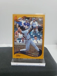2002 Topps Rickey Henderson #165 Padres NM OR Better Set Break - Picture 1 of 2