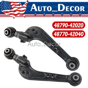 2X Rear Adjustable Alignment Camber Arms Fits Toyota RAV4 06-18 Lexus NX 15-20 - Picture 1 of 11