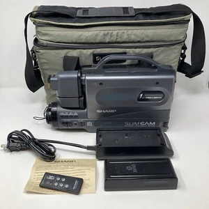 Sharp Slim Cam VHS SlimCam VL-L64U Video Camcorder mit Tasche, Fernbedienung, Ladegerät *LESEN* - Bild 1 von 12