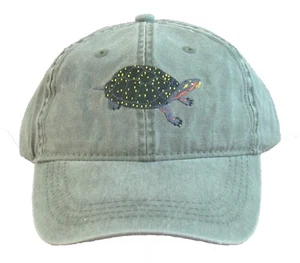 Berretto in cotone ricamato tartaruga maculata NUOVO cappello rettile - Foto 1 di 1