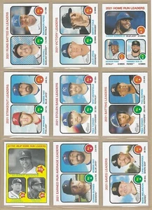 2022 Topps Heritage AL/NL League Leaders Complete Set 8 + #1 (9 cards total) *G* - Picture 1 of 1