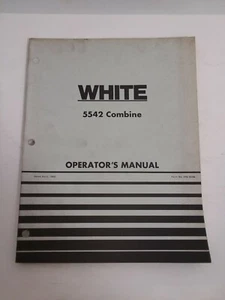 1980 WHITE 5542 COMBINE ORIGINAL FACTORY OPERATORS MANUAL - Picture 1 of 3