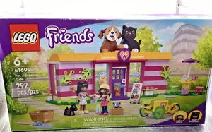 Pet Adoption Cafe 41699 LEGO Friends Black Brown Dog Gray Black Cat Center t40 - Picture 1 of 3
