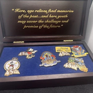 45th Disneyland Ingersol Watch Railroad Partners Ticket Mickey Boxed LE 6Pin Set - Picture 1 of 17