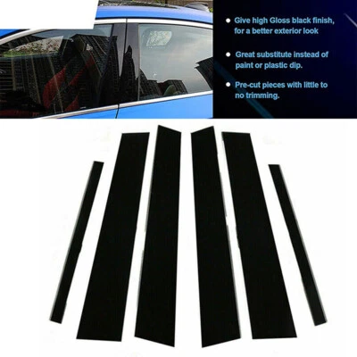 8x Gloss Black Pillar Posts Window Door Trim Cover Fit For BMW X3 F25 2011-2017 - Изображение 1 из 4