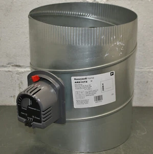 Honeywell Automatic Round Damper ARD10TZ, 10" Diameter,  24V AC, HVAC Duct Zone - Picture 1 of 7