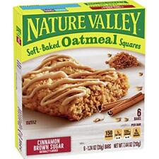 Nature Valley Soft-Baked Oatmeal Squares, Cinnamon Brown Sugar, 6 ct, 7.44 OZ