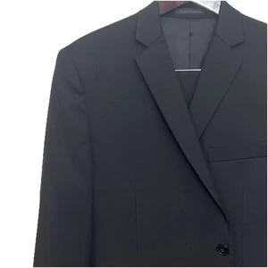 Mens Suit Size 42S Pants 36Wx30L Calvin Klein Black 2PC Suit - Picture 1 of 17