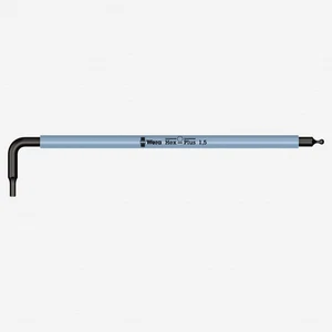 Wera 022600 1,5 x 90 mm Sechskant + Kugelkopf Sechskant L-Schlüssel (eisblau) - Bild 1 von 1