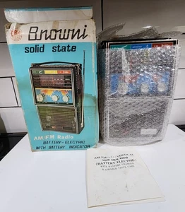 Vintage Browni AM/FM Electronic Clock Radio - Boxed, Works - Picture 1 of 6