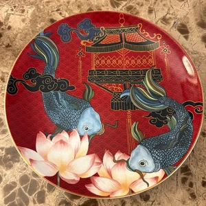 Williams Sonoma Lunar Neujahr Koi Fisch 9" Essteller Neu - Bild 1 von 9