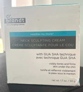 Dr. Brandt Needles No More Neck Sculpting Cream 1.7 oz NIB with Quartz Gua Sha - Picture 1 of 3