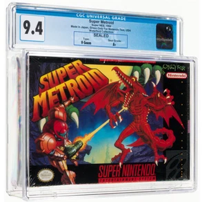 Super Metroid - CGC 9.4 A+ Sealed Early Production, SNES Graded NTSC - Picture 1 of 2
