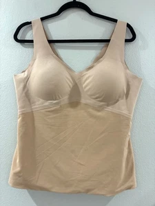 Honeylove Shapewear Liftwear Tank Womens 2X Beige Slimming Shaping Built In Bra - Picture 1 of 6