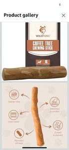 Wildfang® Coffee Wood Dog Chew Small - Durable Dog Toys for Aggressive Chewers, - Picture 1 of 6