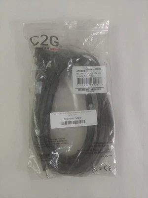 Satz Von 5 Neuen C2G 50225 6FT CMG Abgerundeten VGA M/M +3.5M/M QXGA Kabel - Bild 1 von 4