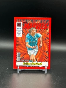 Erling Haaland 2023-24 Panini Donruss FIFA Net Marvels lámina roja #11 RARO - Imagen 1 de 3