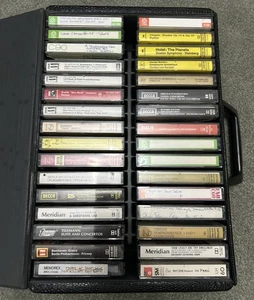 Vintage Classical Music Cassette Tape Collection in Carry Case Decca RCA EMI TDK - Picture 1 of 14
