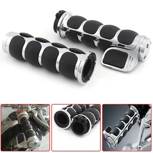 1" Handlebar Control Hand Grips Fit For Harley Softail Springer Classic 96-2010 - Bild 1 von 14