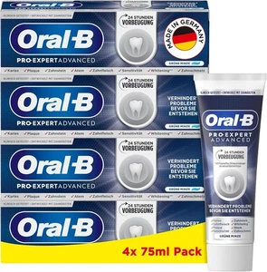 Oral-B Pro-Expert Advanced Zahncreme, Plaque-Vorbeugung 4er Pack,4x75ml,OvP Neu - Bild 1 von 1