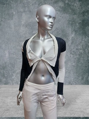 Blusa cardigã Sarah Pacini algodão leve manga longa tamanho P - Imagem 1 de 4