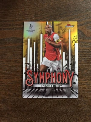 2024-25 Topps Finest Thierry Henry Symphony Gold 22/50 Arsenal France - Image 1 of 2