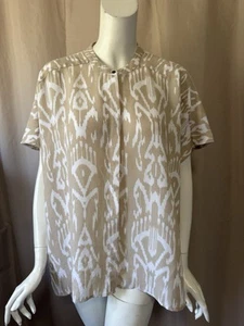 Chico's beige/weißes Blusentop S/M 1 oder 2 TOP - Bild 1 von 5