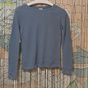 CHEROKEE Crew Neck Long Sleeve Waffle Knit Cotton Shirt, Blue, Youth L 10/12 - Picture 1 of 9